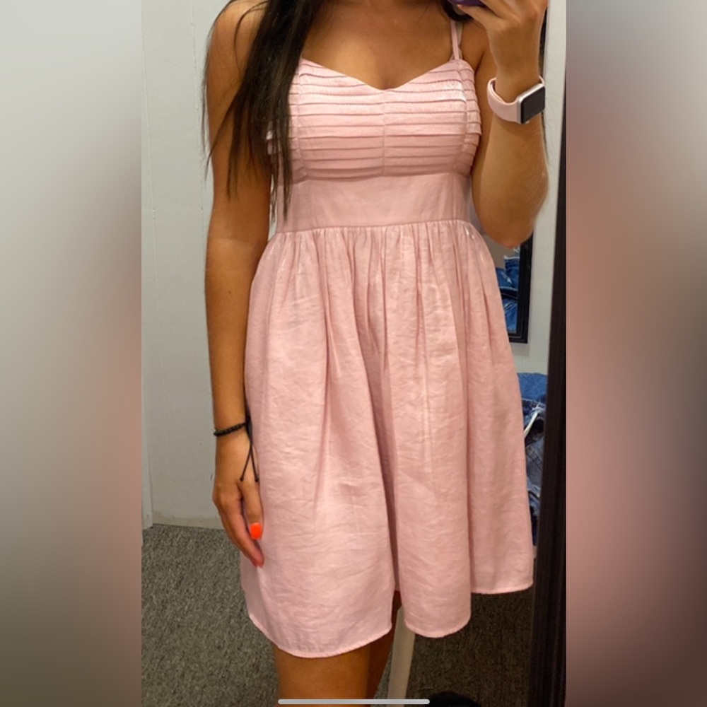 Pink Spaghetti Strap Dress